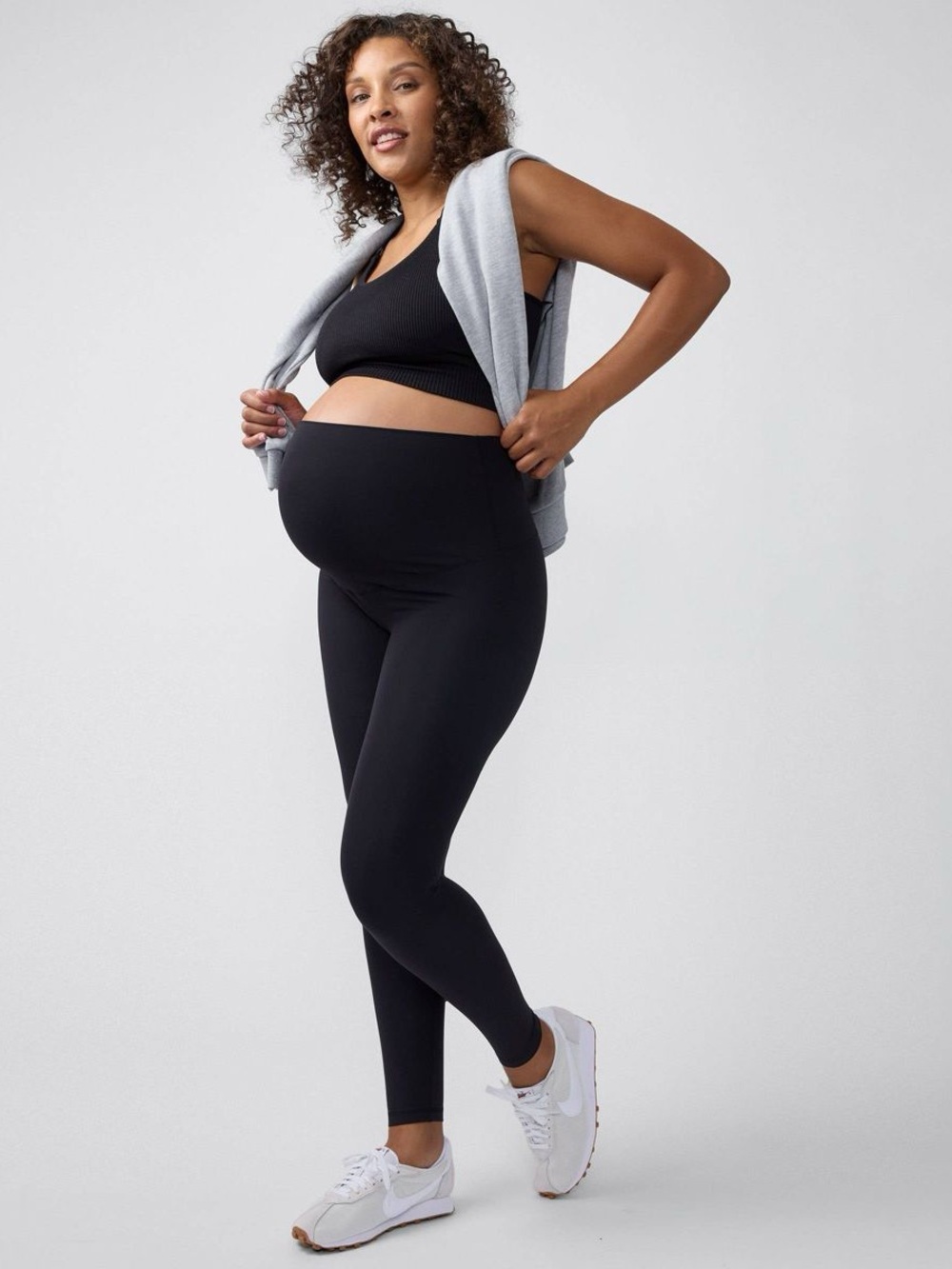 Ingrid & Isabel Everyday Maternity Everyday Active Leggings W/Adjustable Waistba